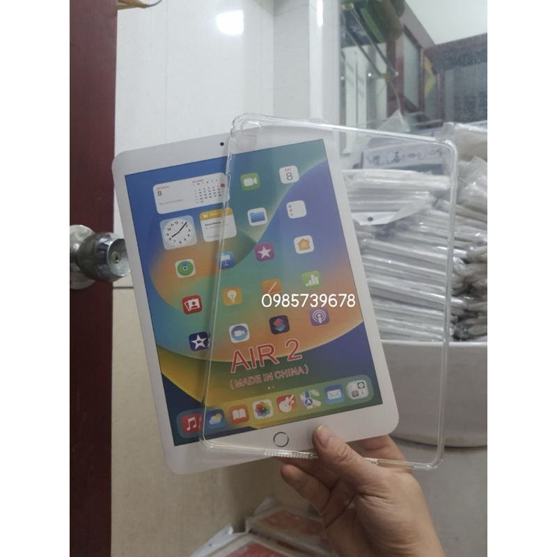 Ốp Lưng Dẻo Silicon Ipad Air 2,Trong Suốt Siêu Mỏng