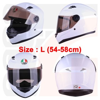[TẶNGTÚIĐỰNG + KHĂNTRÙM + BH12THÁNG] Nón Fullface AGU đen bóng A138
