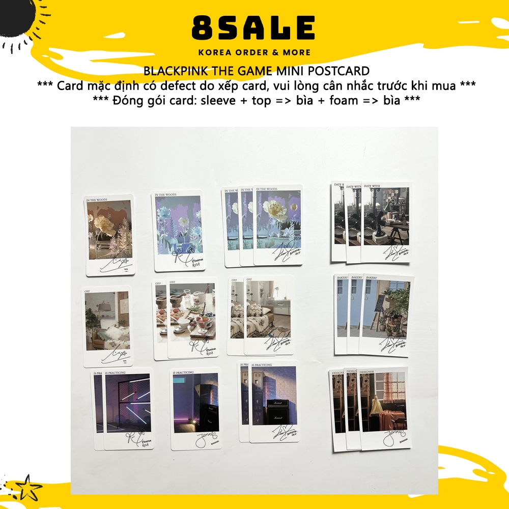 BLACKPINK | Mini postcard (ảnh bo góc thần tượng)