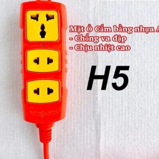 Ổ cắm liền dây + phích cắm chịu tải nhiệt sopoka t3-3000w/ t5-3000w dài 3m
