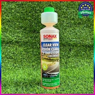Nước rửa kính chắn gió Sonax Clear View 1:100 Concentrate Tropical Sun
