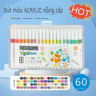 Set 24/36/48/60 bút tô màu acrylic marker
