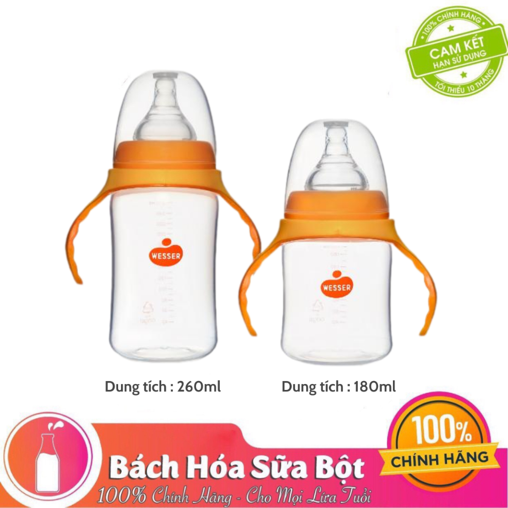 Bình Sữa PP Wesser (Cổ Rộng)