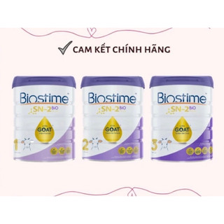 Combo 3 lon sữa dê biostime sn2 bio plus ultra goat lon 800g