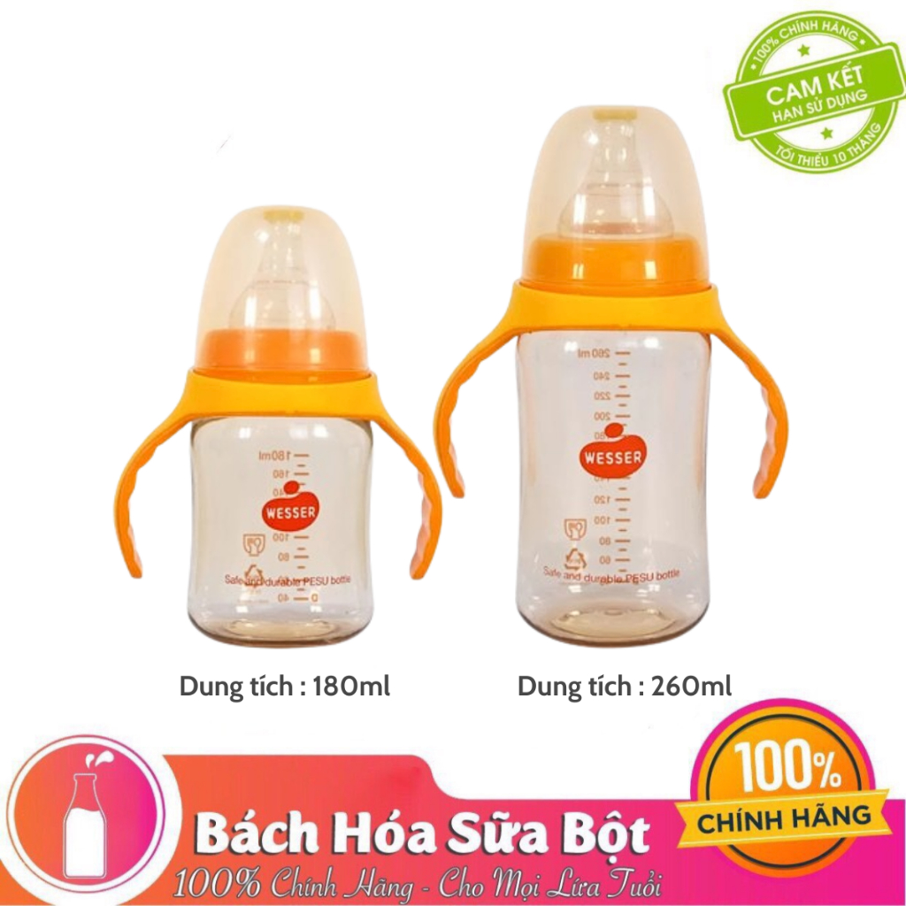 Bình Sữa PPSU Wesser (Cổ Rộng)