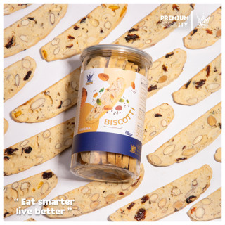 Bánh Biscotti ORIGINAL 250gr Bánh Ăn Kiêng Không Đường Vua Yến Mạch