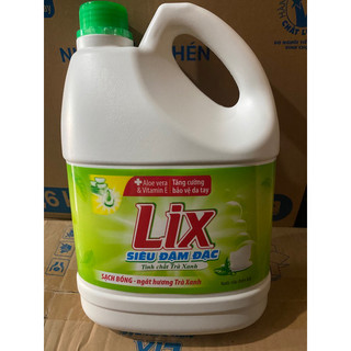 #nước rửa chén lix trà xanh đậm đặc can 3,6kg