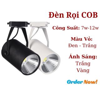 Đèn Rọi Ray Chip Led COB 7W /12W Vỏ Đen/Trắng, Đèn Rọi Tranh Trang Trí Cửa Hàng Thời Trang