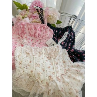 ĐẦM 2S HOA XOÈ VIỀN REN 3M