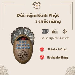 Loa l65 niệm phật có thẻ nhớ 700 bài giảng, máy nghe giảng phật pháp mini, máy niệm phật mp3