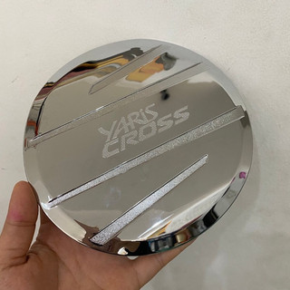 Ốp Nắp Bình Xăng Xe Yaris cross 2023 nhựa mạ crom sáng bóng