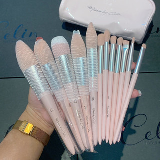 Bộ Cọ Cá Nhân 12 Cây Missie By Celin Ví Hồng sang chảnh sử dụng trong make up