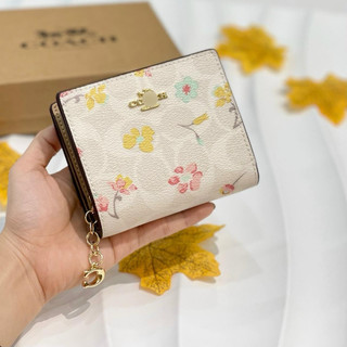 Ví C🅾️Ach - Snap Wallet In Signature Canvas – Shopsakê
