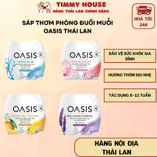 Sáp Thơm Phòng Đuổi Muỗi Oasis Thái Lan Sáp Thơm Tủ Quần Áo, Sáp Thơm Ô Tô 180g