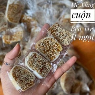 Kẹo mè xửng Bến Tre cuộn bánh tráng giòn ít ngọt 100g/250g/500g