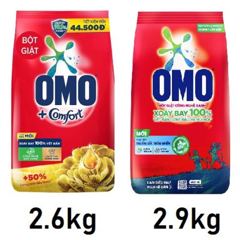 Bột Giặt Tay OMO Thế Hệ Mới 2,9kg/2.6kg