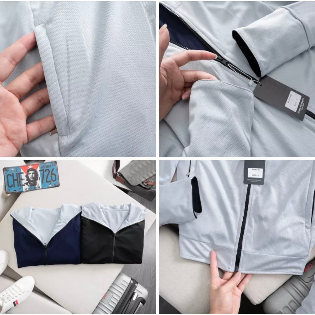 Áo khoác chống nắng nam nữ 2 lớp mặc được 2 mặt chất vải thun thông hơi có giãn 4 chiều- ROSE GOLD | BigBuy360 - bigbuy360.vn