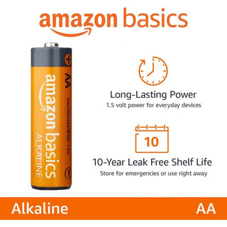 1 Pin alkaline AA / AAA Amazon basics - Pin kiềm dung lượng cao, hàng xuất mỹ