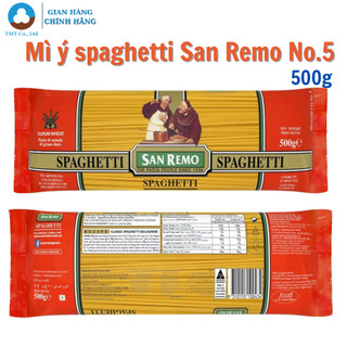 Mì ý spaghetti hiệu san remo 500g no.5