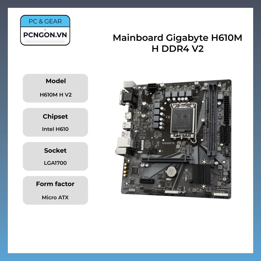 [PCNGON] Mainboard Gigabyte H610M H DDR4 V2