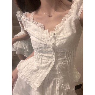   HÀNG LOẠI 1  Áo croptop nữ cúc gài cánh tiên dịu dàng vintage thời trang xứ An Nam 