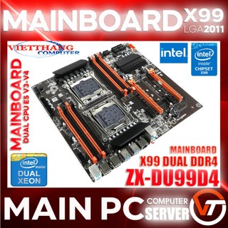 Mainboard - main x99 dual cpu chạy giả lập - main x99 ddr4 dual cpu hàng oem hỗ trợ socket 2011 e5 v3 v4 new 100%