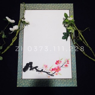 Giấy biểu lụa viết thư pháp giấy dó (xuyến) 40x60cm vẽ tay