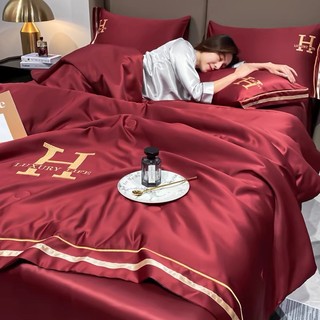 Chăn Ga Lụa Cao Cấp, Chăn Ga Lụa Tencel, Chăn ga Lụa Lạnh, Chăn Ga lụa Mát, Chăn Ga Lụa Satine H-Luxury by Leotex
