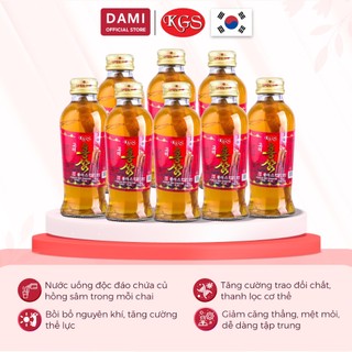 Combo 8 Chai Nước Uống Hồng Sâm Có Củ PLUS - Bồi Bổ Sức Khoẻ & Thể Lực (120ml x 10 chai) - KGS Korean Ginseng Story