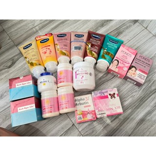 Combo kem tự trộn trắng da body Bạch Ngọc Liên, vaseline glu x10, kem vitamin e thái, kích trắng 3c3