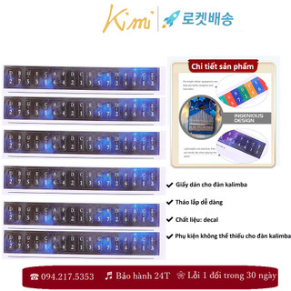 Giấy dán màu dán nốt cho đàn kalimba  KIMI - M17012