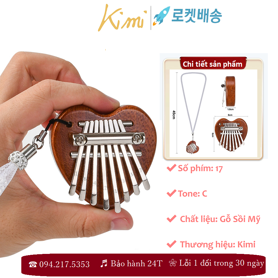 Đàn kalimba 8 PHÍM giá rẻ KIMI PK110