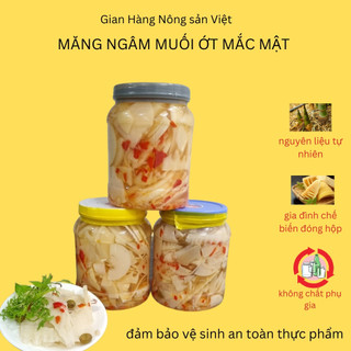 Combo 5 lọ măng ngâm muối ớt mắc mật chua cay ,lọ ~1kg . siêu ưu đãi