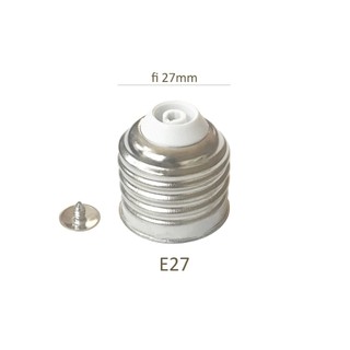 10 đuôi bóng đèn E27 đui xoáy dùng để lắp ráp thay thế đuôi bóng đèn Led kèm đinh đuôi E27+T