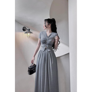 Đầm Set Dáng Dài Thắt  Tiểu Thư Sang Chảnh Tôn Lên Vẻ Sang Trọng Lịch Sự