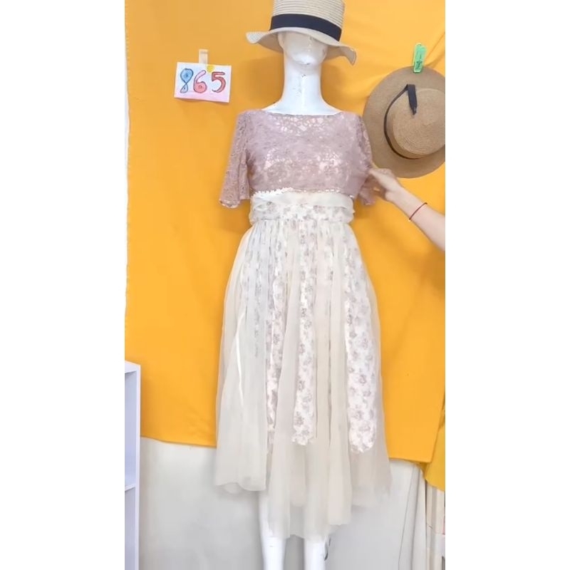 đầm tiểu thư cổ điển size S. S865