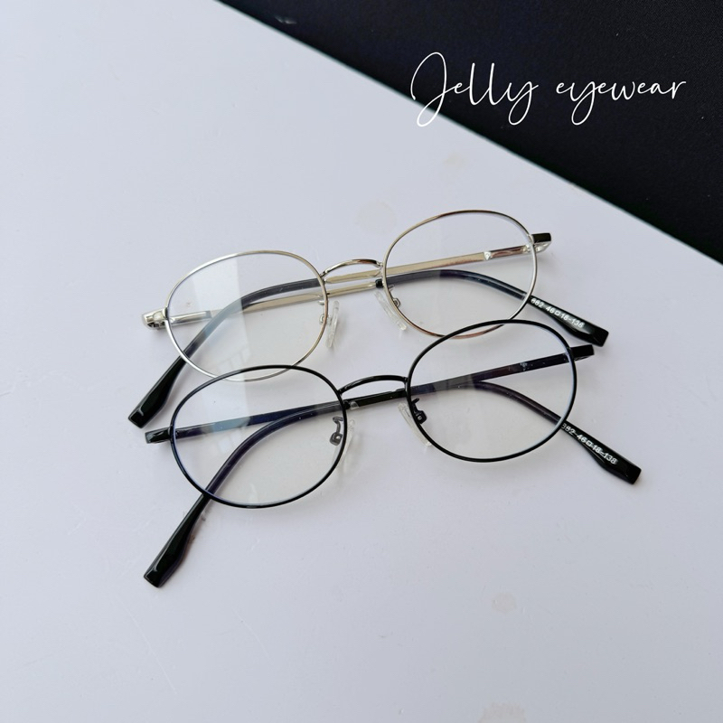 Kính cận kim loại dáng tròn oval form nhỏ xinh Douyin Style 7882 Jelly eyewear