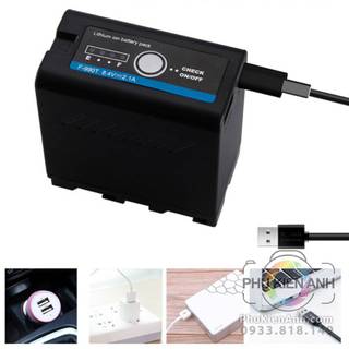 Pin NP-F990 NP-F970 cho đèn led dung lượng lớn 6600 mah , 7800mah đa năng
