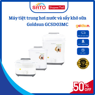 Máy tiệt trùng hơi nước và sấy khô bình sữa GOLDSUN GCSD03MC 99% diệt khuẩn bảo quản sữa tới 24h