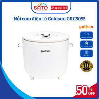 Nồi cơm điện tử Goldsun GRC5055 1L hẹn giờ 7 chế độ nấu tiết kiệm điện chống dính bảo hành 12 tháng