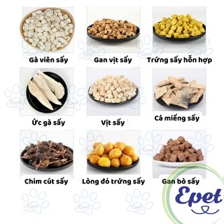 Thịt Sấy Lạnh Khô Nhiều Vị cho Chó Mèo (Hàng Loại 1) - 100G