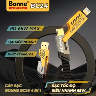 Cáp Sạc Nhanh 4 Trong 1 Sạc Chống Gẫy Chính Hãng Bảo Hành 12 tháng HKDOTI