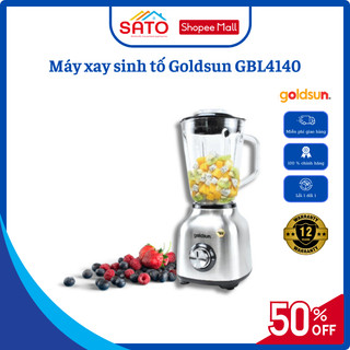 Máy xay sinh tố Goldsun GBL4140 kèm 2 cối dung tích 1,5L 6 cánh inox chính hãng bảo hành 12 tháng