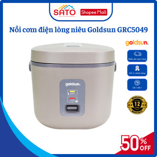 Nồi cơm điện lòng niêu Goldsun GRC5049 dung tích 1.8L công suất 900w phủ hợp kim nhôm chống dính