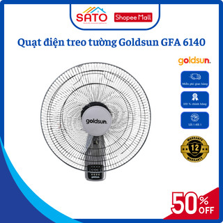 Quạt điện cơ treo tường GOLDSUN GFA6140 có điều khiển công suất 50W tiết kiệm điện 12 tháng bảo hành