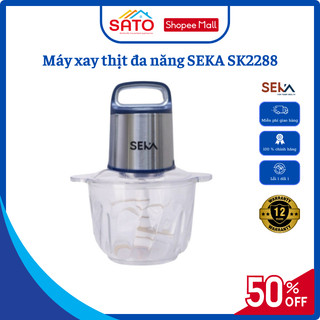 Máy xay thịt đa năng SEKA SK2288 cối thuỷ tinh dung tích 2L ổn định bền bỉ 4 lưỡi cao cấp