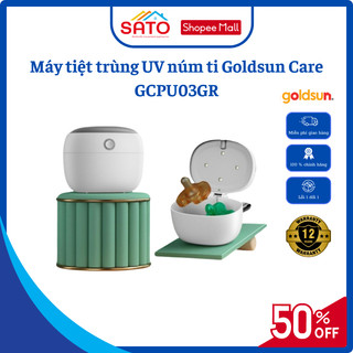 Máy tiệt trùng UV núm ti Goldsun Care GCPU03GR công nghệ UVC tiêu diệt 99% vi khuẩn bảo vệ mẹ và bé