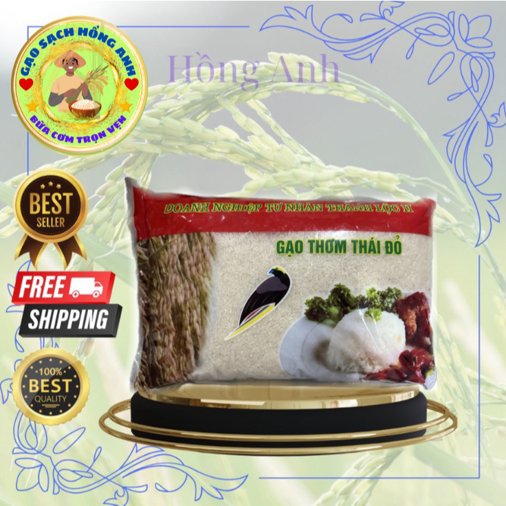 gạo thái đỏ túi 5kg thơm dẻo cơm