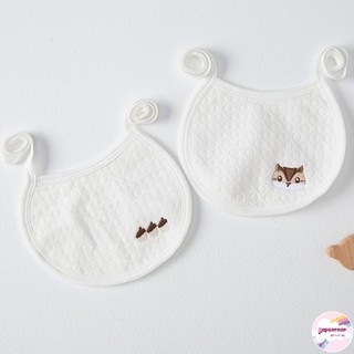 Yếm dãi, yếm ăn dặm cotton size cho bé 0-18m tuổi buộc dây thấm hút tốt mềm mại
