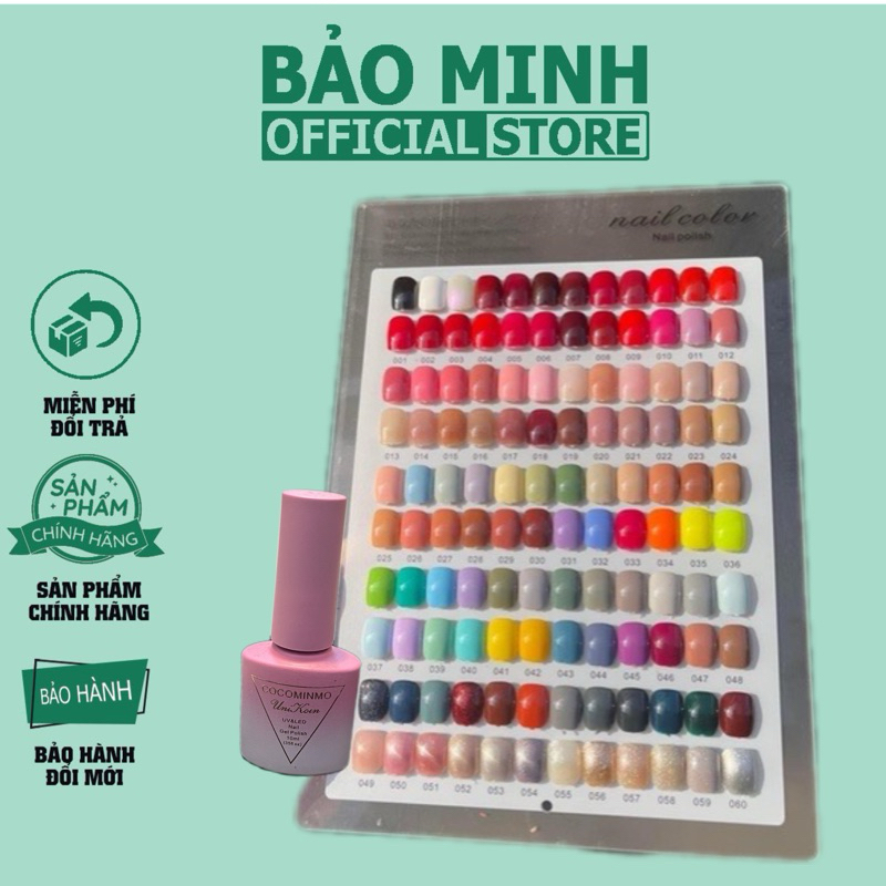 Sơn gel COCOMINMO 120 màu chất đặc mướt siêu bóng - dòng sơn gel 120 màu cao cấp đủ các tông màu ( s